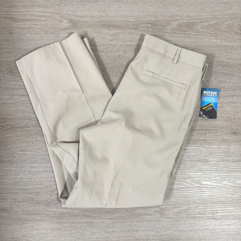 PGA Tour Golf Pants Mens 32x30 Plaza Taupe Motion Flex Stretch PVBS50M2RS
